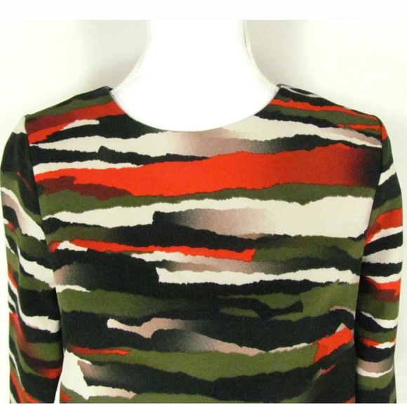 H&M Dress Size 8 Multi Color 3/4 Sleeves - Picture 2 of 4